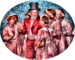 The bridesmaids try to persuade one of the village beaus to woo Rose Maybud